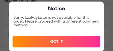 Unable to Pay 020000010 LazPayLater is temporarily unavailable.